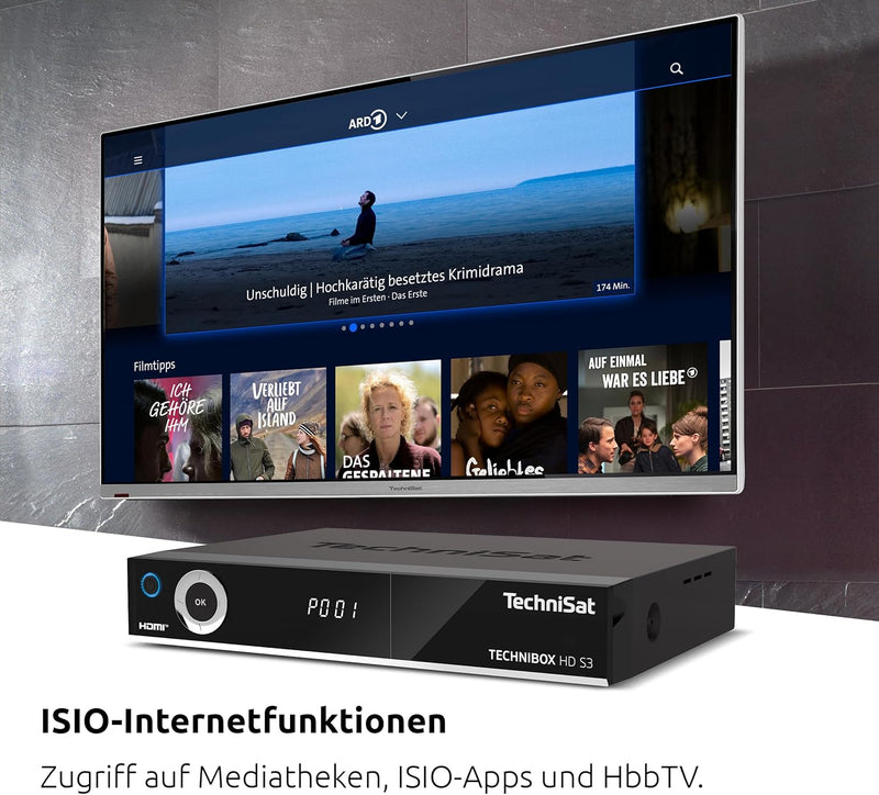 TechniSat TECHNIBOX HD S3 - HD Sat-Receiver mit Twin-Tuner (HDTV, DVB-S2, PVR Aufnahmefunktion via U