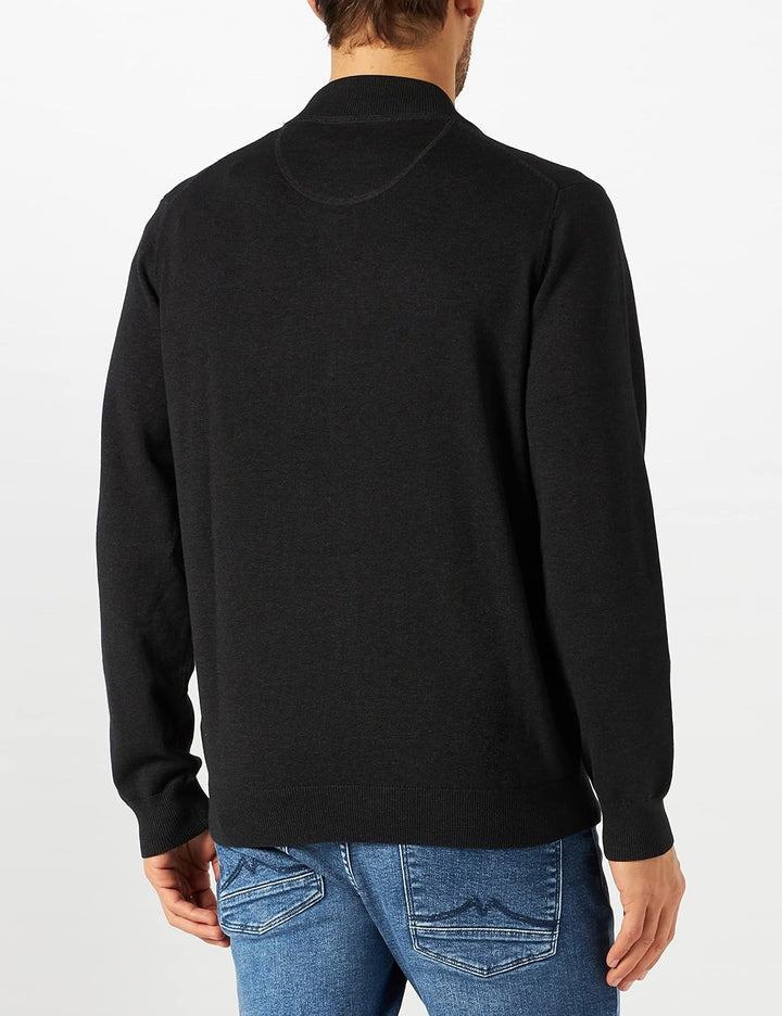 FYNCH-HATTON Herren Cardigan-Zip Strickjacke S Grau (Charcoal 998), S Grau (Charcoal 998)
