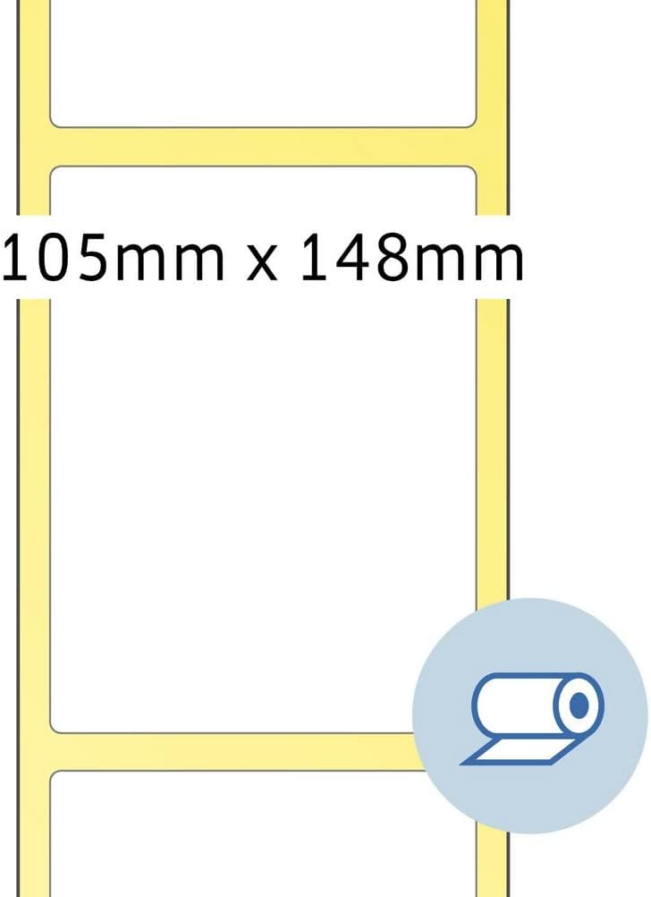 HERMA 4095 Thermodrucker Etiketten, 1000 Stück, 105 x 148,5 mm, selbstklebend, Thermotransfer Etiket