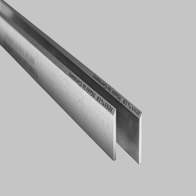 2x Hobelmesser 500 × 30 × 3 mm HSS 18% – Streifenhobelmesser