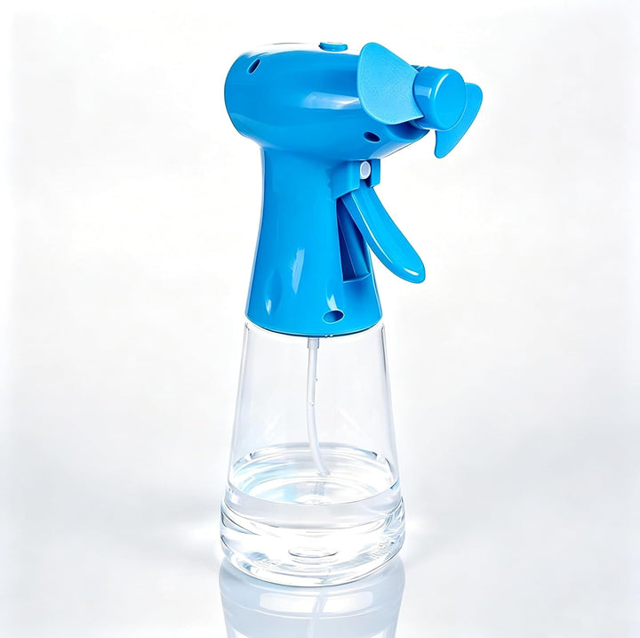 Ventilator Hand mit Wasser – Mini-Handventilator &amp; Sprühflasche (Grün) | Kompakt &amp; leicht, Handventi