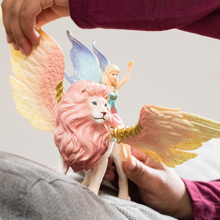 Schleich 70714 bayala Fairy in Flight on Winged Lion Single Standardverpackung, Single Standardverpa