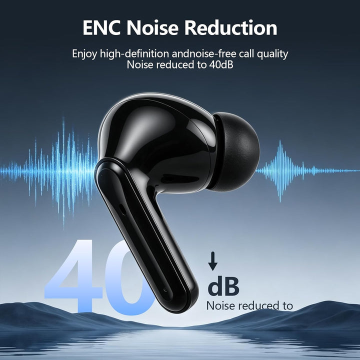 Bluetooth Kopfhörer, In Ear Kopfhörer Kabellos Bluetooth 5.3 mit 4 ENC Noise Cancelling Mic, 72H Spi