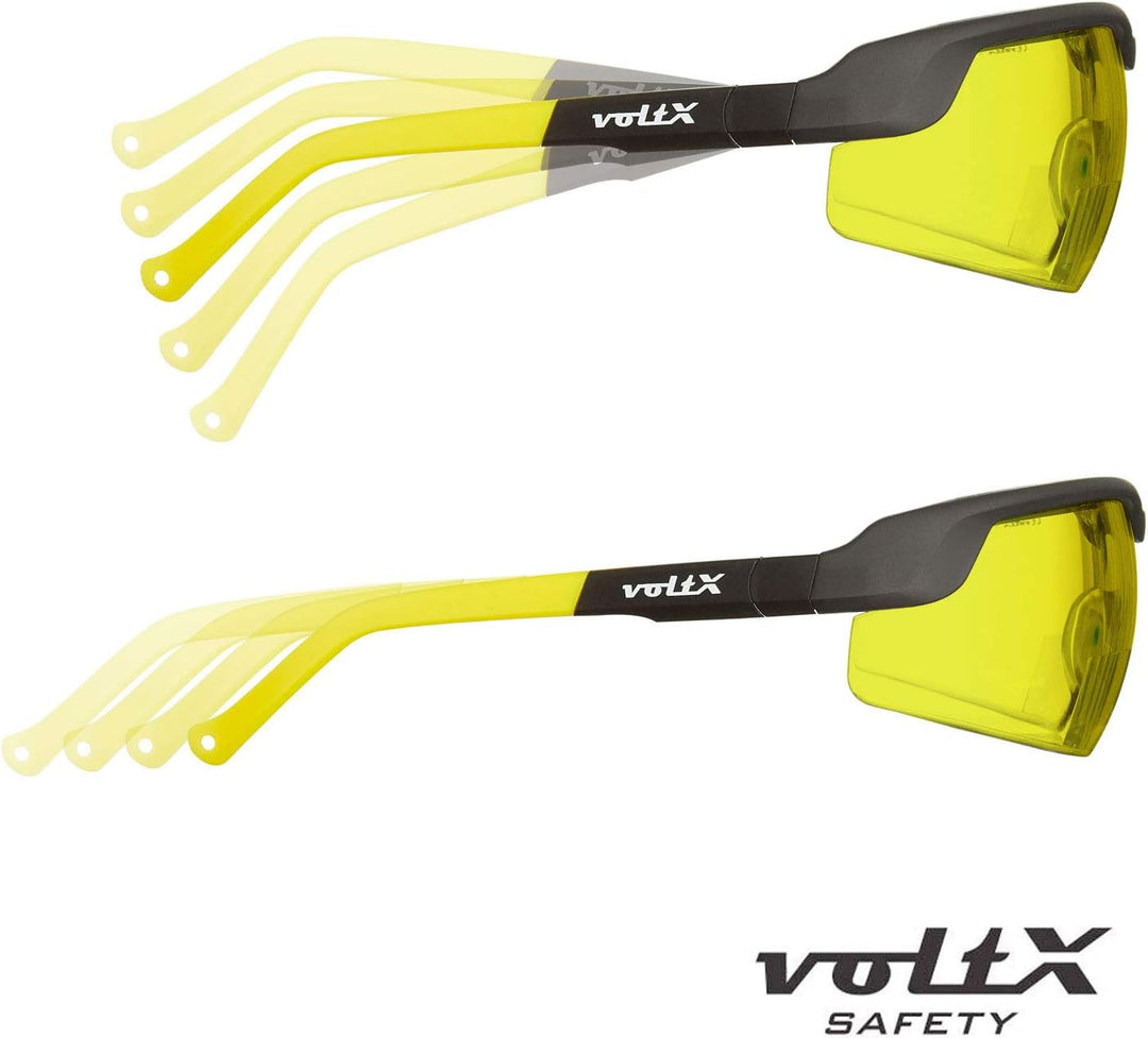voltX 3 x GT ADJUSTABLE Bifokale Lesen Schutzbrille (KLAR, GELB, BRAUN +3.0 Dioptrie), Anti-Beschlag