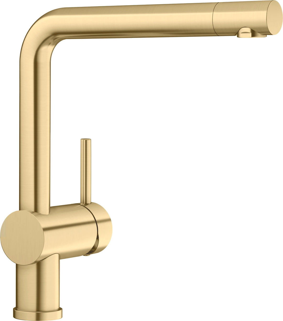 BLANCO LINUS | Küchenarmatur in satin gold | Hochdruck | Rückflussverhinderer | Keramik Kartusche |