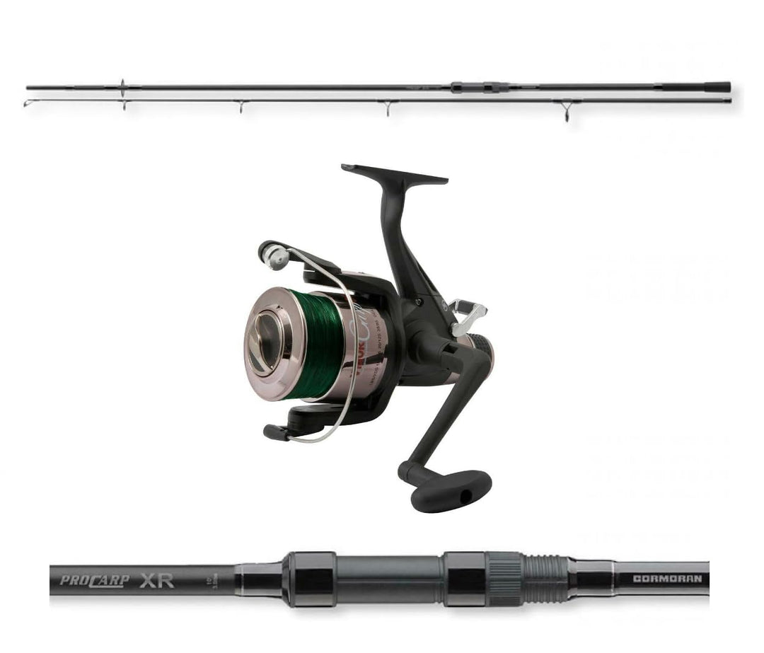 Karpfencombo Pro Carp-XR 3,60m 12ft 3,00lb Karpfenrute + Lineaeffe Vigor Carp II 60 Freilaufrolle mi
