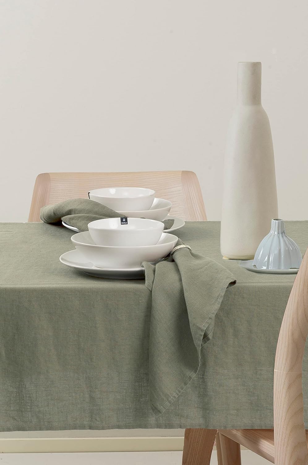 Himla Servietten Weiss 4-er Set Leinenservietten Stoffservietten Stoff waschbar Sunshine - 45x45 cm