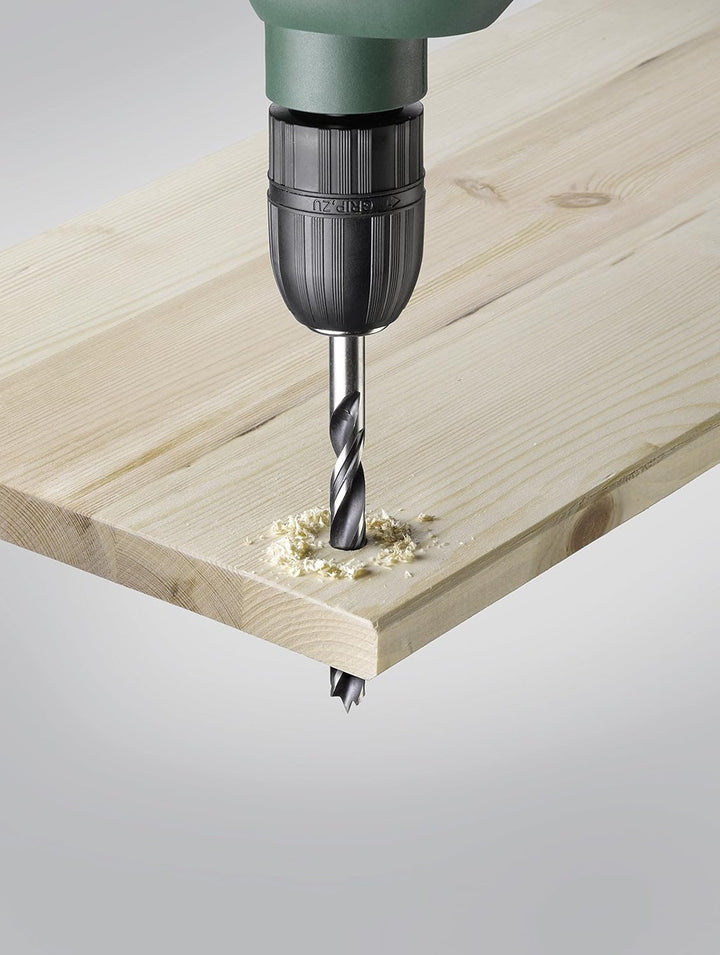 kwb 8 tlg. Lochsägen-Set mit Vario Zahnung, zusätzlich mit je einem 6 mm Holz-Bohrer, Metall-Bohrer