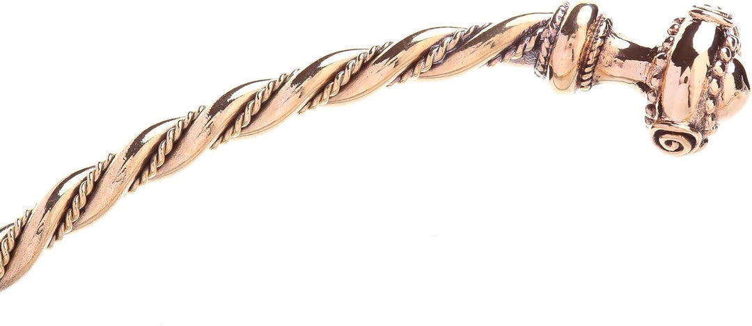 Windalf Keltischer Männer Bronze Halsreif TRISTAN Ø 14 cm Torques Halsring Celtic Handarbeit