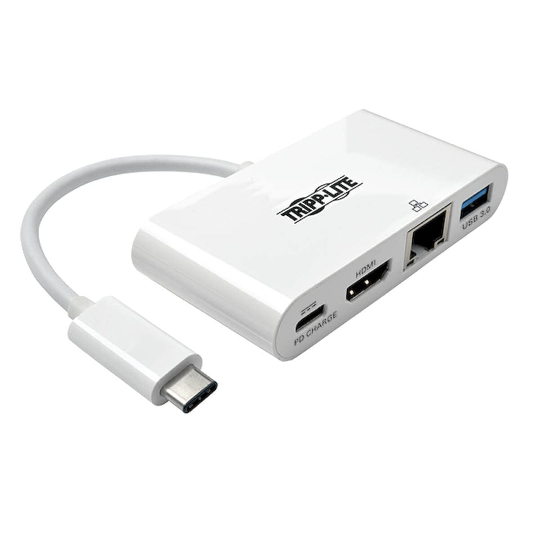 Tripp Lite U444-06N-HGU-C USB-C-Multiport-Adapter - HDMI, USB 3.0-Port, GbE, 60W PD-Charging, HDCP,