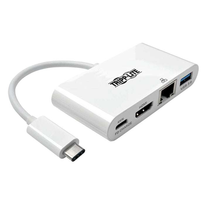 Tripp Lite U444-06N-HGU-C USB-C-Multiport-Adapter - HDMI, USB 3.0-Port, GbE, 60W PD-Charging, HDCP,