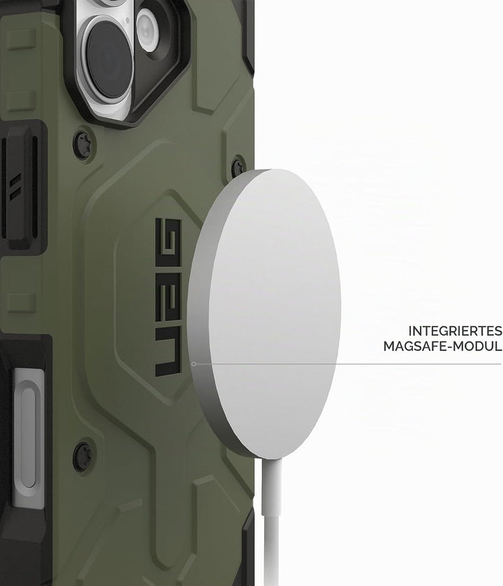 URBAN ARMOR GEAR Pathfinder MS Hülle kompatibel mit Apple iPhone 17 Case (Wireless Charging/Magnetis