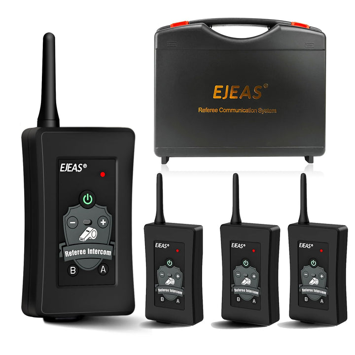 EJEAS FBIM Professionelle Bluetooth Headset für Schiedsrichter,4-Wege Kommunikationssystem mit Reich
