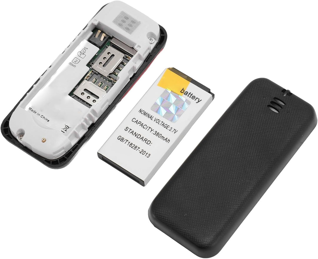 PUSOKEI KleinstesTelefon, Dual SIM Standby GSM Basistelefon mit Musik Player und Sprachwechsler, Str