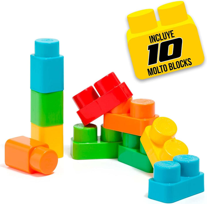MOLTO | 3-in-1 Rutscher mit Block Set | Offroad-Korridore Laufen Lassen | Sicheres und widerstandsfä