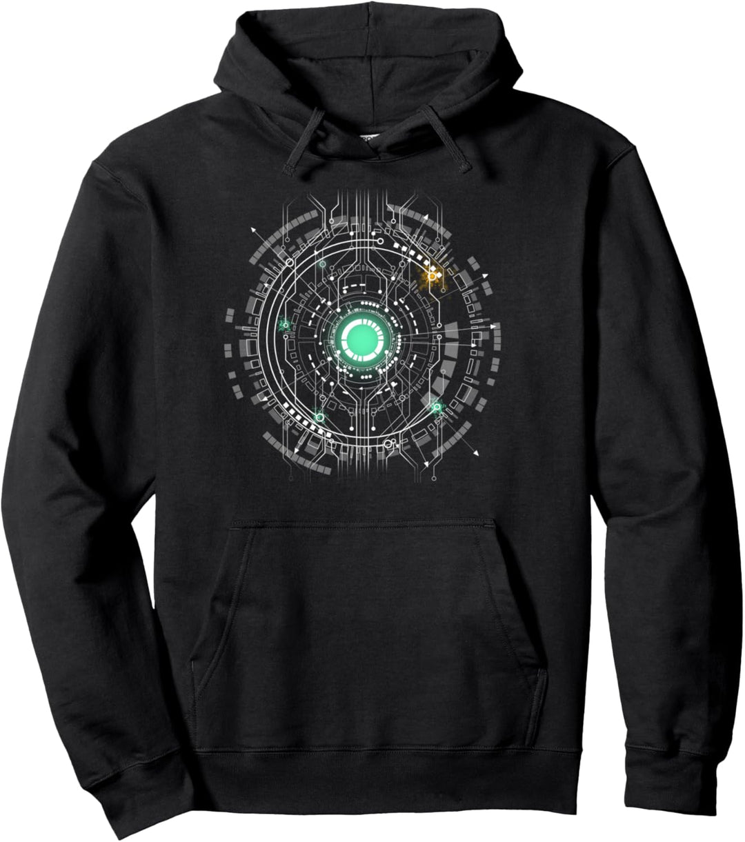 Raumschiff CPU CORE Heart Geek Nerd space ufo Pullover Hoodie