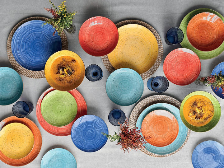 Tognana Kaleido Tellerservice 18-teilig Mehrfarbig