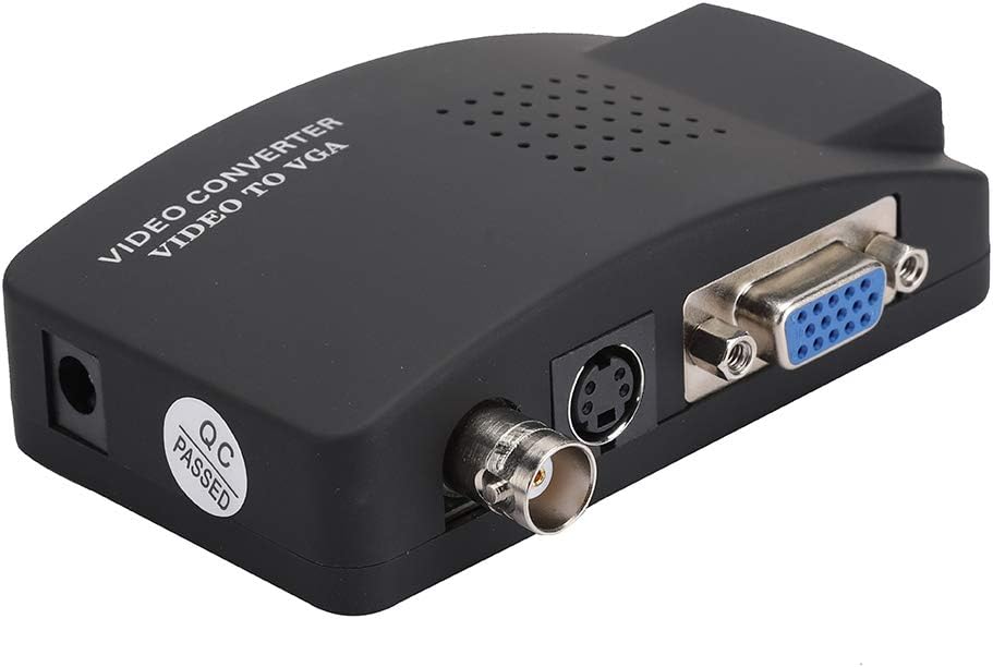 PUSOKEI BNC to HDMI Converter, BNC to VGA Video Converter for Computer PC EU Plug, BNC S-Video to VG