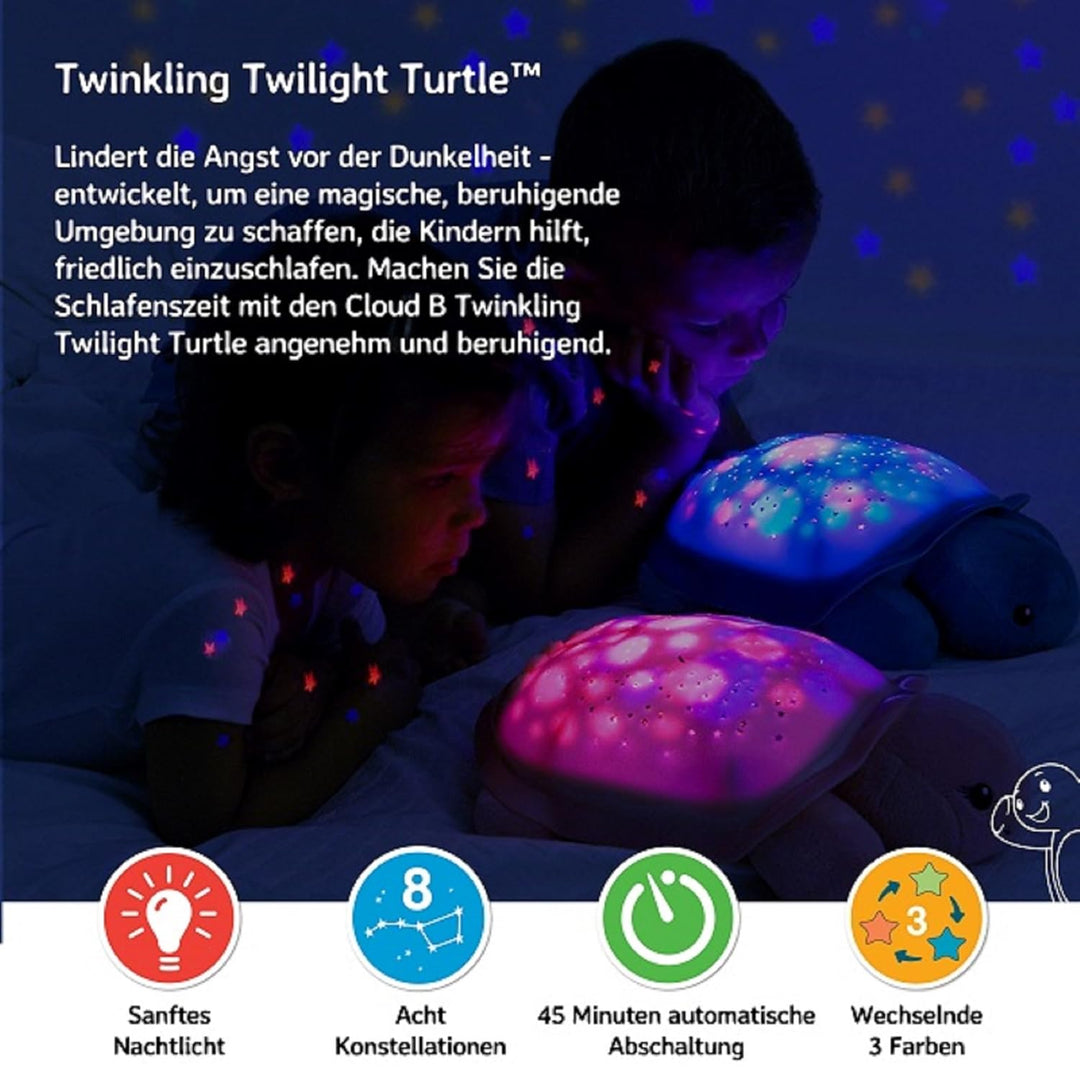 Cloud b Beruhigendes Nachtlicht Sternenprojektor mit Musik | Sternenhimmel Projektor Kinder mit 3 Fa