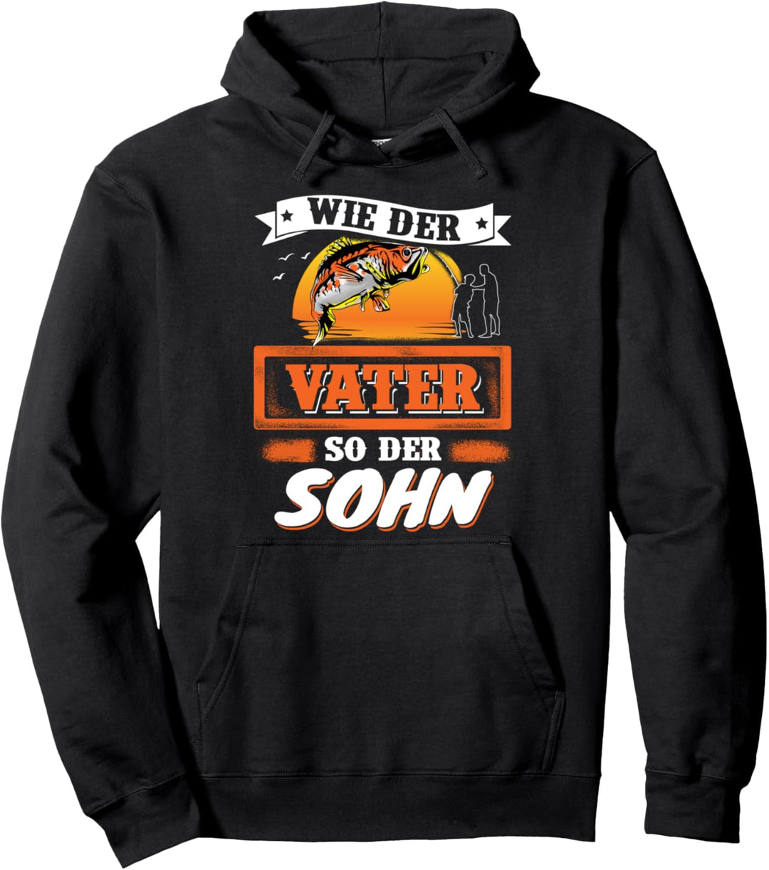Vater und Sohn Partnerlook Weihnachten Dad Geschenk Angeln Pullover Hoodie