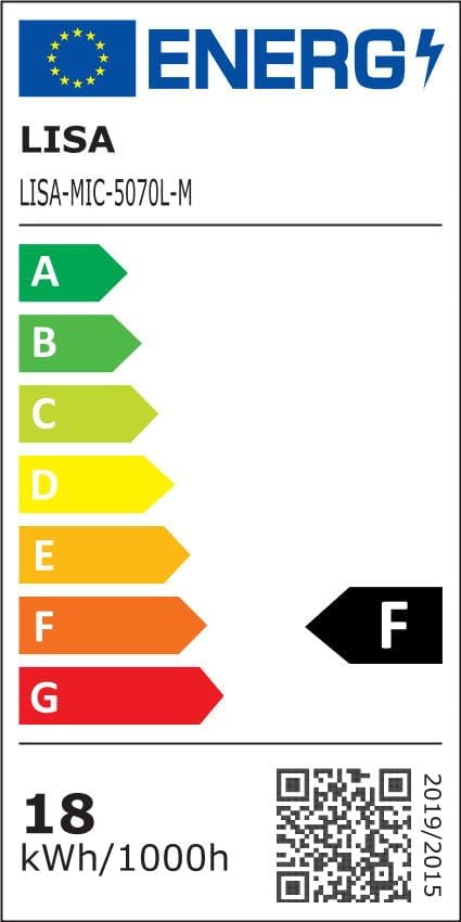 MEESALISA LED Badspiegel 60 x 50 cm mit Beleuchtung Rechteckig Badezimmer Wandspiegel Antibeschlage