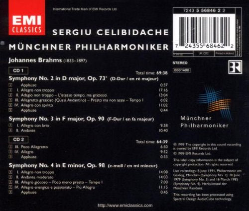 Sinfonien 2-4, Audio-CD