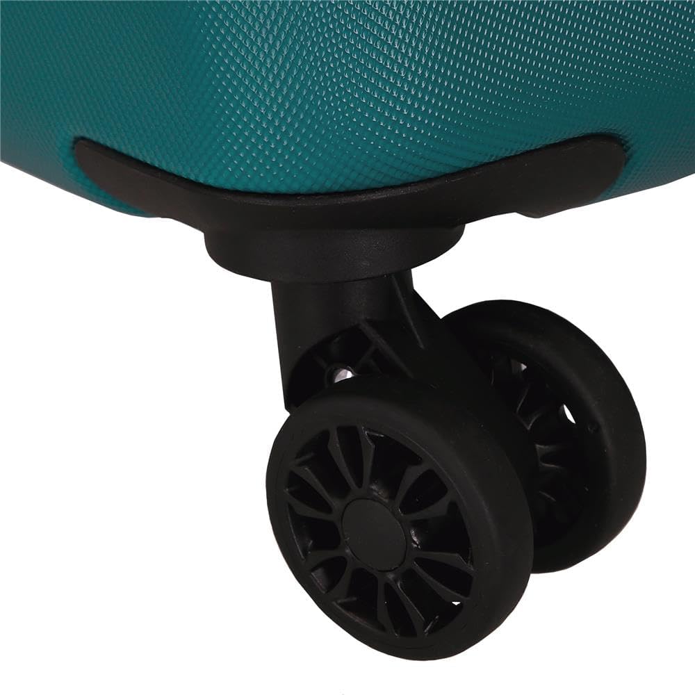Roll Road Flex Hartschalenkoffer aus ABS-Material, Seitliches Zahlenschloss, 4 Doppelrollen Handgepä