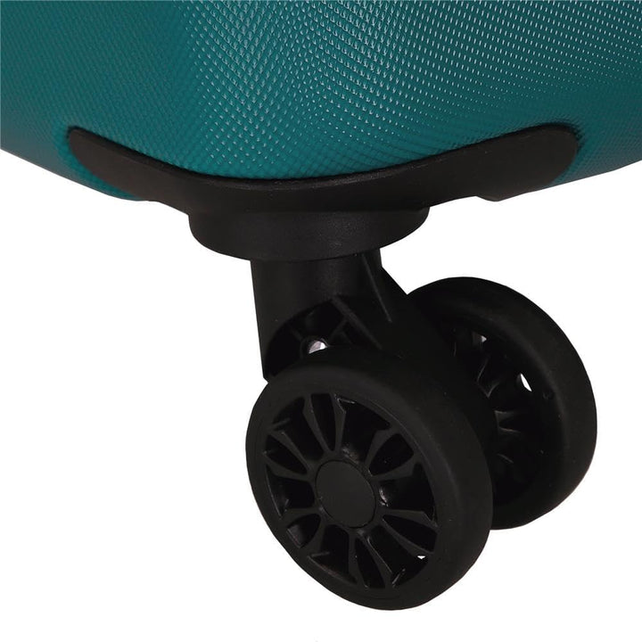Roll Road Flex Hartschalenkoffer aus ABS-Material, Seitliches Zahlenschloss, 4 Doppelrollen Handgepä