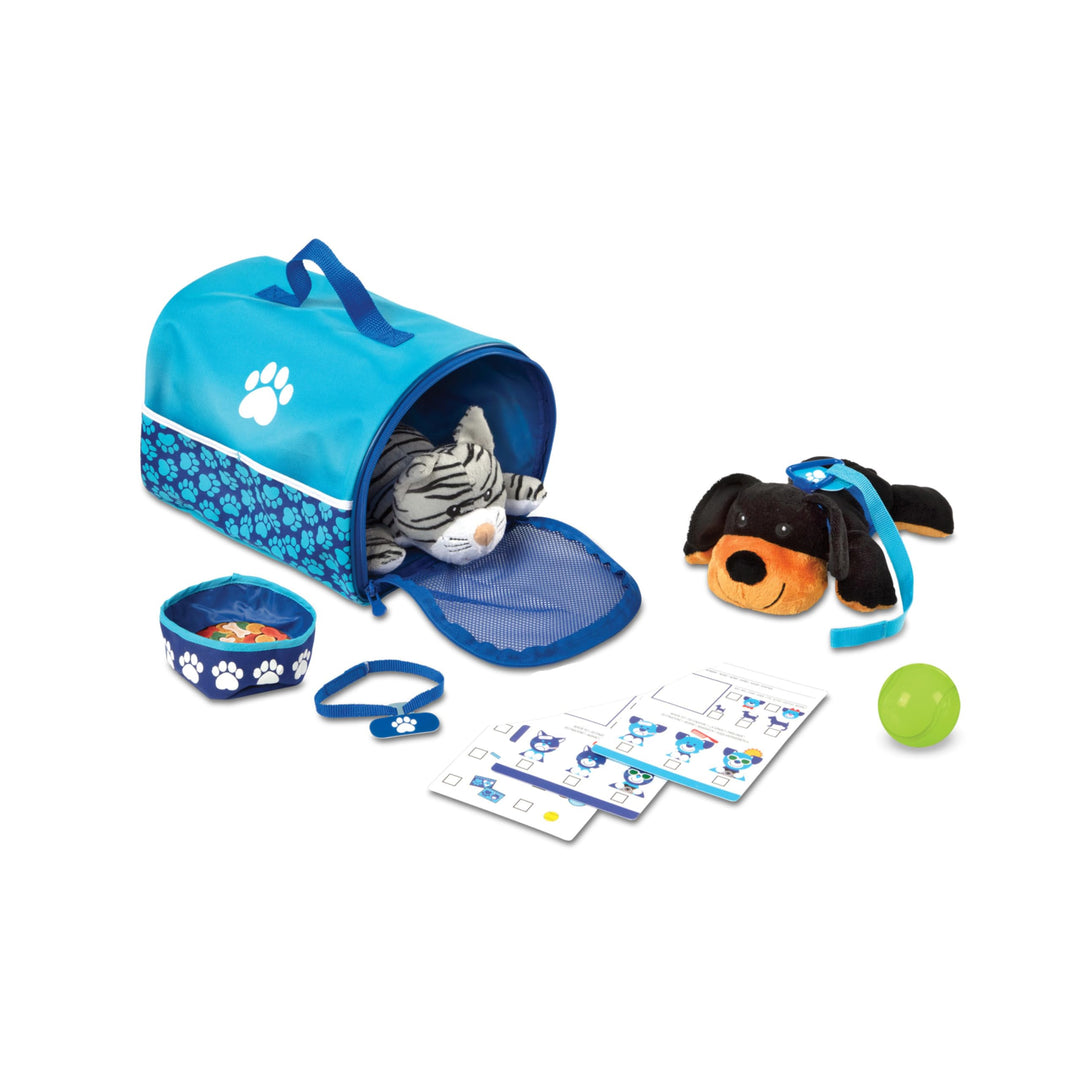 Melissa & Doug Tote & Tour Pet Travel Play Set , Pretend Play , Play Set , 3+ , Gift for Boy or Girl
