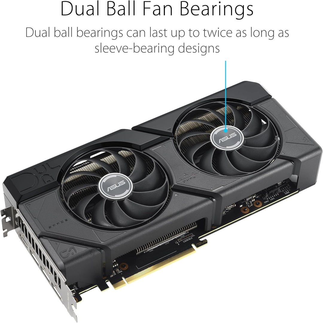 ASUS Dual Radeon RX 7800 XT OC Edition 16GB GDDR6 Gaming Grafikkarte (AMD Radeon RX7800XT, PCIe 4.0,