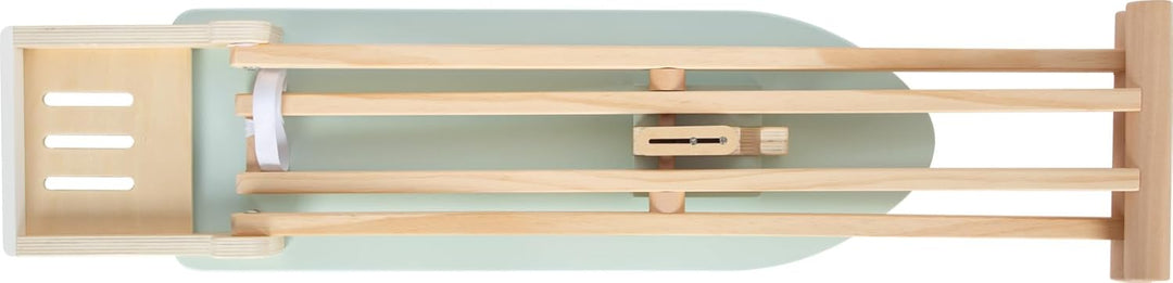 small foot Bügelbrett mit Bügeleisen aus Holz, höhenverstellbar und klappbar, Spielzeug für Kinder a