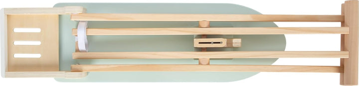 small foot Bügelbrett mit Bügeleisen aus Holz, höhenverstellbar und klappbar, Spielzeug für Kinder a