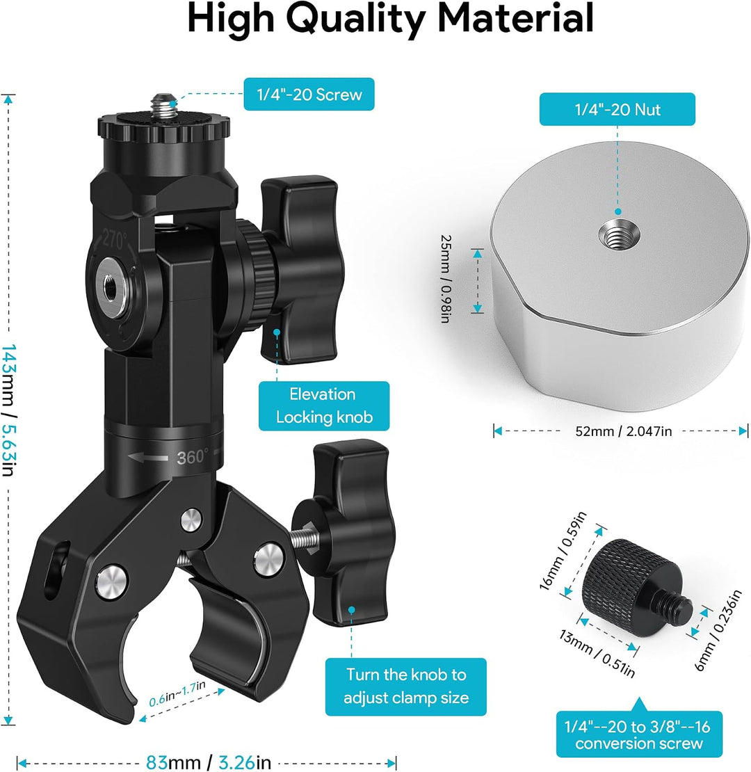 Starlink Mini Halterung Stativadapter für Starlink Mini & Mini X | Aluminium Starlink Rohr Adapter,