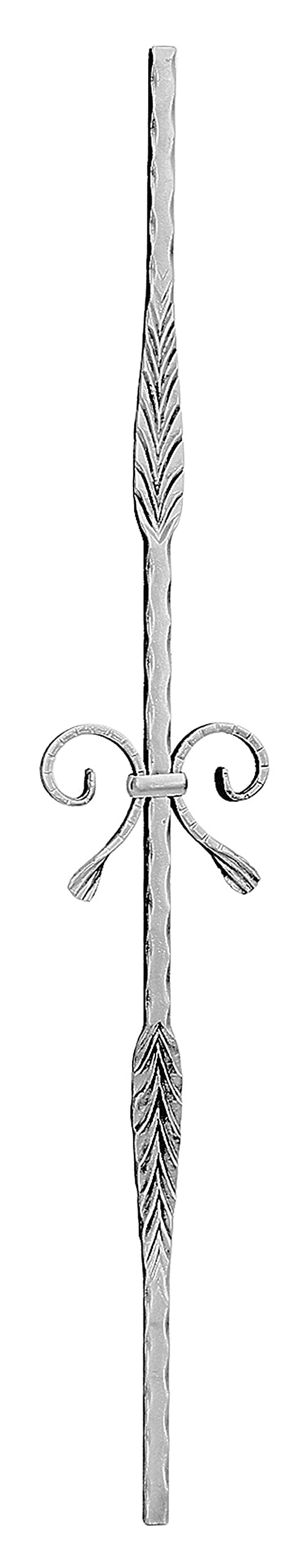 Fenau | Zierstab | Länge: 900 mm | Material: 12x12 mm geschmiedet | Stahl S235JR, roh Länge: 900 mm