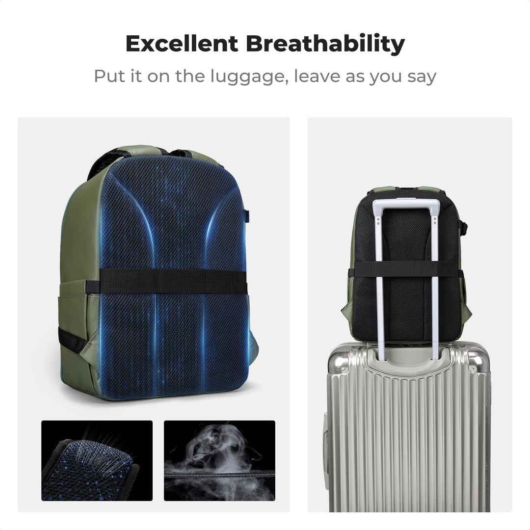 K&F CONCEPT Kamerarucksack Fotorucksack Kompakt & Leicht mit Regenschutz, Camera Backpack für Spiege