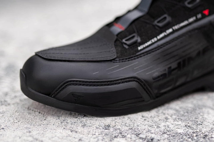 SHIMA EDGE, Motorradschuhe für Männer - Verstärkte Strassenreitschuhe mit ATOP-Verschlusssystem Vent