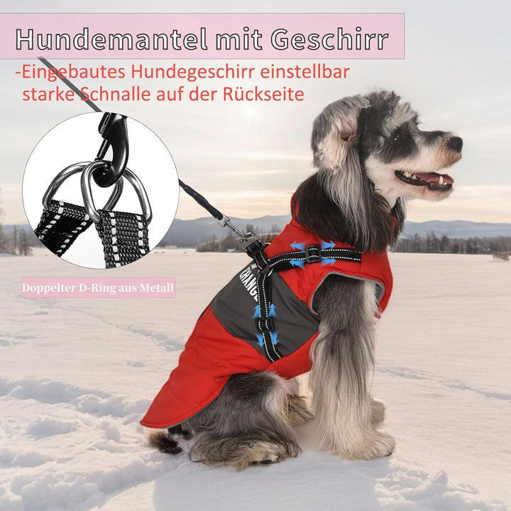 Hundemantel Winter Hundejacke Hundegeschirr Mantel Welpenmantel Jacke Weste Kleidung Kleines Hundege