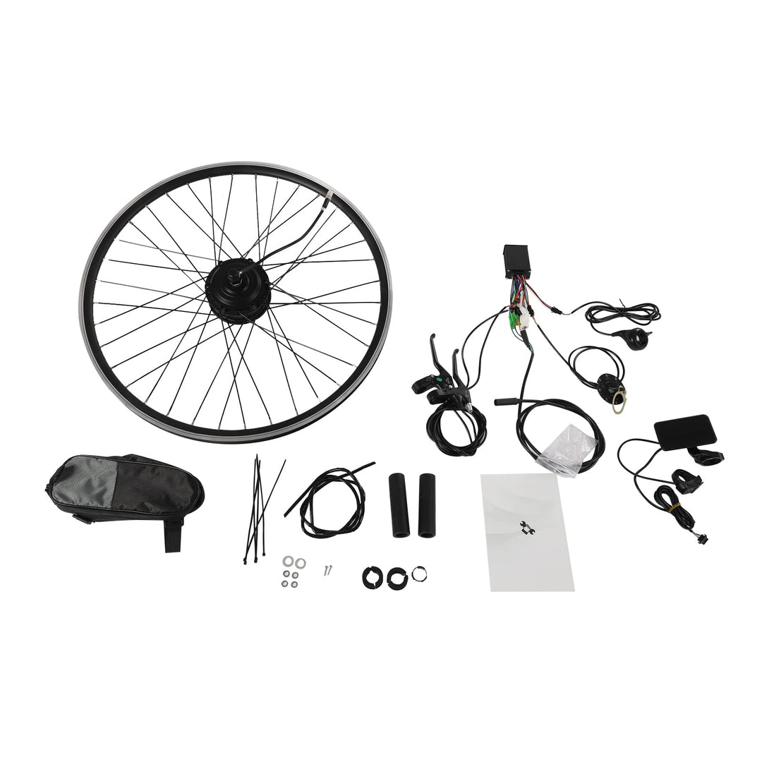 28"/29"/700C 36V 250W Ebike Vorderrad Umbausatz Kit E-Bike Nachrüstsatz mit DIY E-Bike LCD Display E