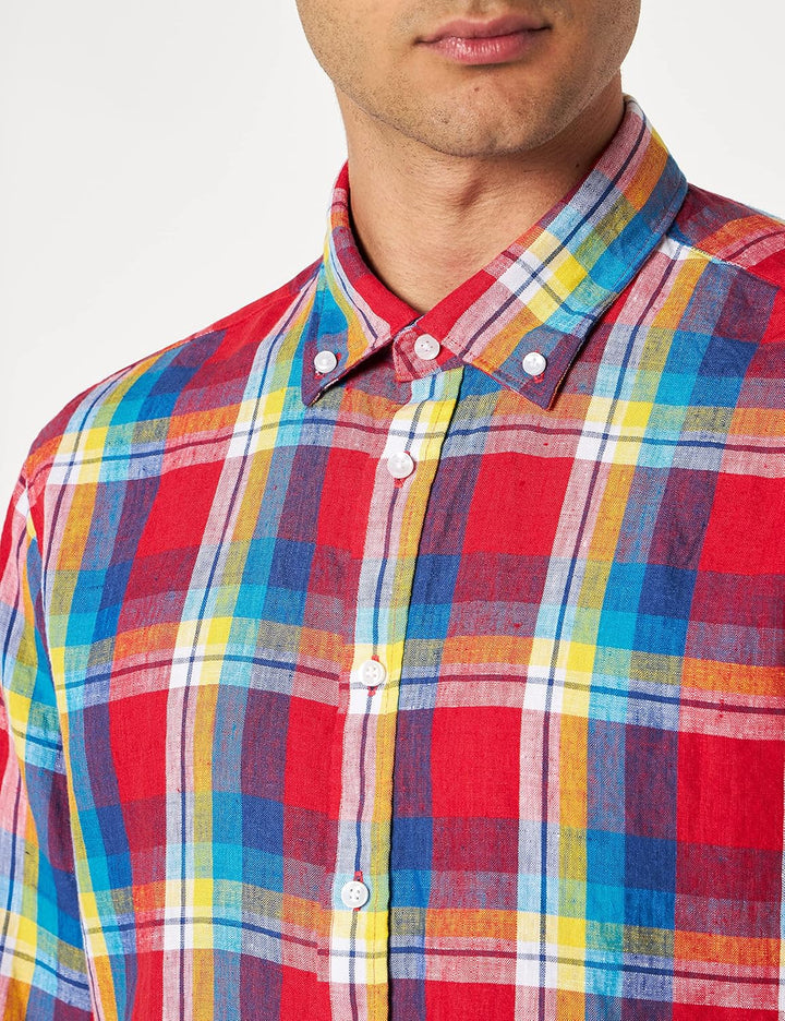Seidensticker Herren Shaped Fit Langarm Hemd Shirt 45 Rot, 45 Rot