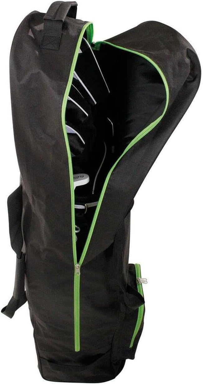 Deluxe Golf-Flugtasche mit Rädern Schwarz, Schwarz