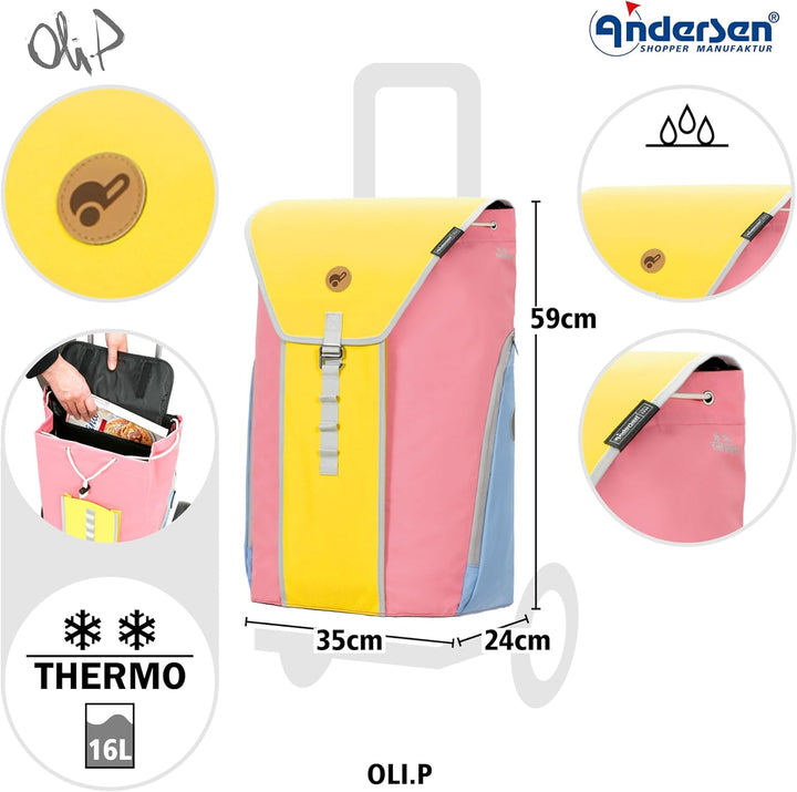 ANDERSEN Einkaufstrolley - Shopper Oli.P gelb 50 L, Gelb