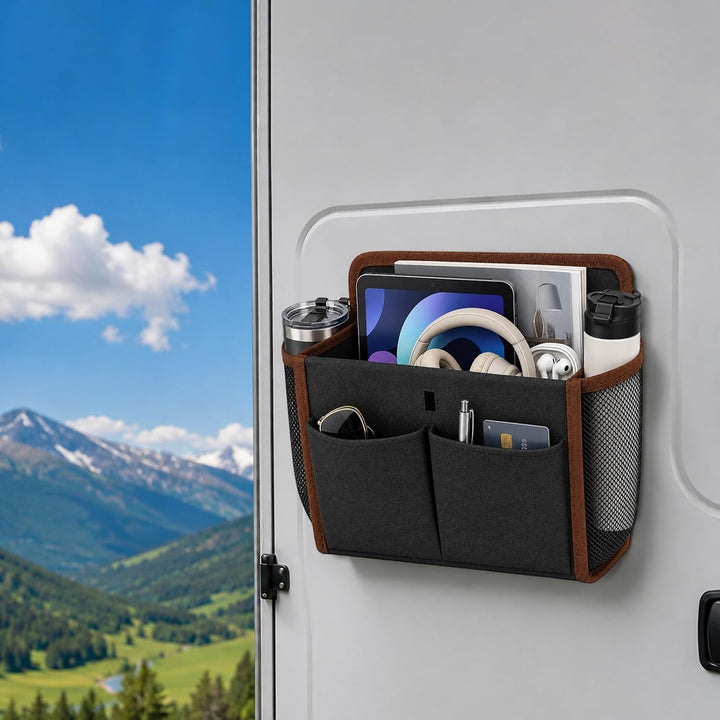 Wohnmobil Camping Organizer, Faltbarer Hängeorganizer Ohne Bohren, Selbstklebender Camping Organizer