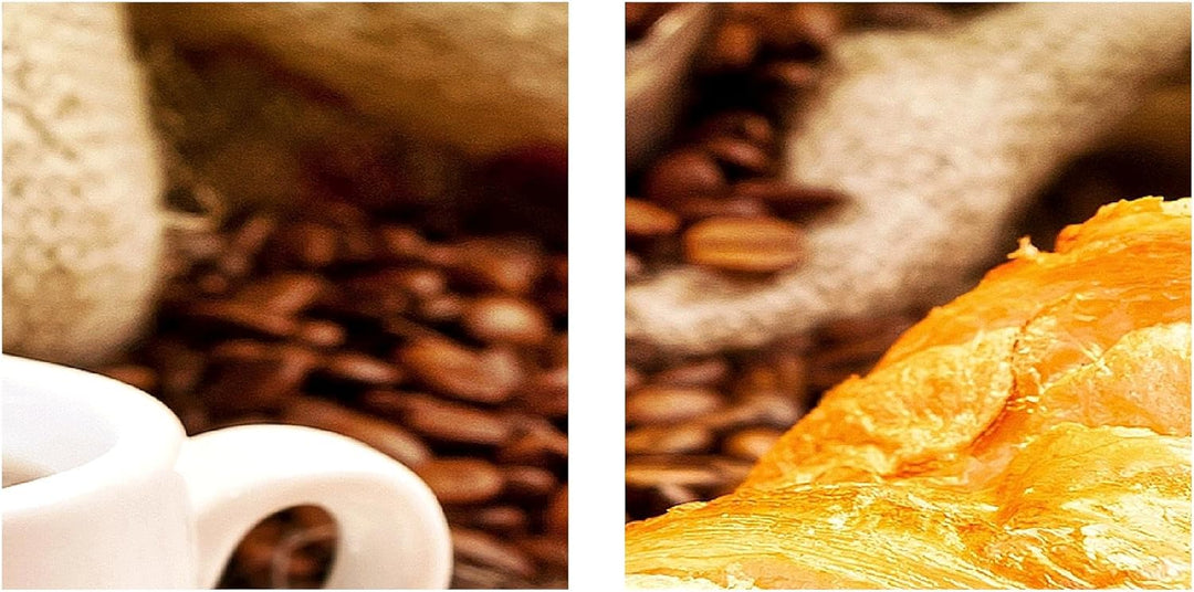 Runa Art Wandbilder Küche Kaffee Bild XXL Esszimmer Küchenbilder Braun Esszimmer 120 x 80 cm 3 Teili