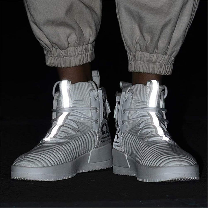 FUSHITON Herren Sportschuhe Laufschuhe High Top Turnschuhe Mode Sneakers Freizeitschuhe Outdoor Stra