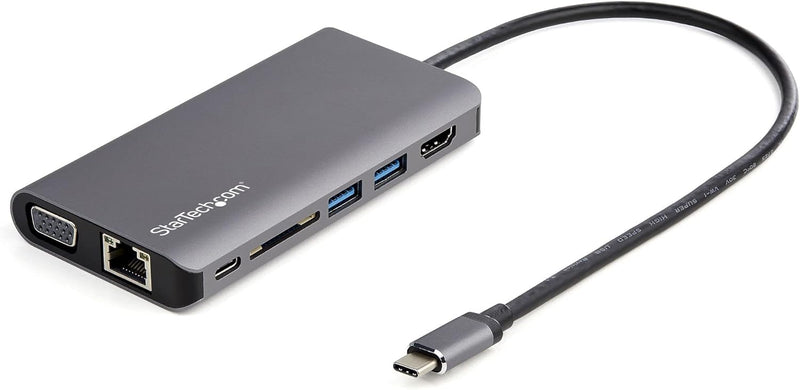 StarTech.com DKT30CHVAUSP USB-C-Multiport-Adapter (HDMI oder VGA, 100 W PD, angeschlossenes 30-cm-Ho