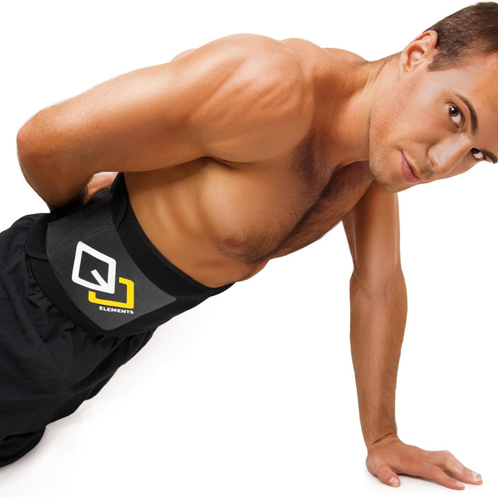 GJELEMENTS Bauchweggürtel - Neopren Schwitzgürtel Damen Herren - Sauna Bauchgurt zum Abnehmen - Fitn