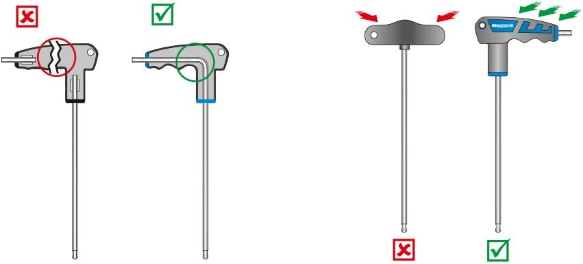 MATADOR Satz 2K-T-Griff-Winkelschraubendreher, Torx, T10 - T50, 0446 9090 T 10 - T 50, T 10 - T 50