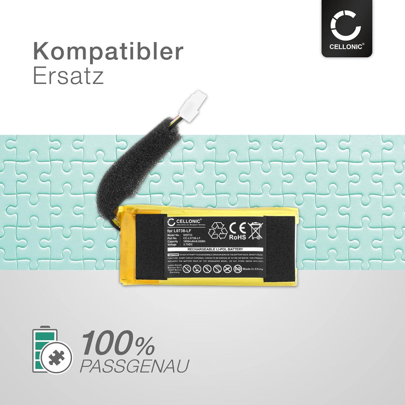 CELLONIC® Ersatzakku L0738-LF für JBL Tuner AM0304 Lautsprecher Musikbox Akku 1850mAh Soundbox Batte