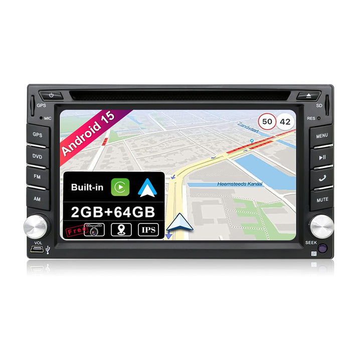JOYX Android 10 Doppel Din Autoradio - 2G+32G - Rückfahrkamera Externes Mikrofon KOSTENLOS - 6.2 Zol