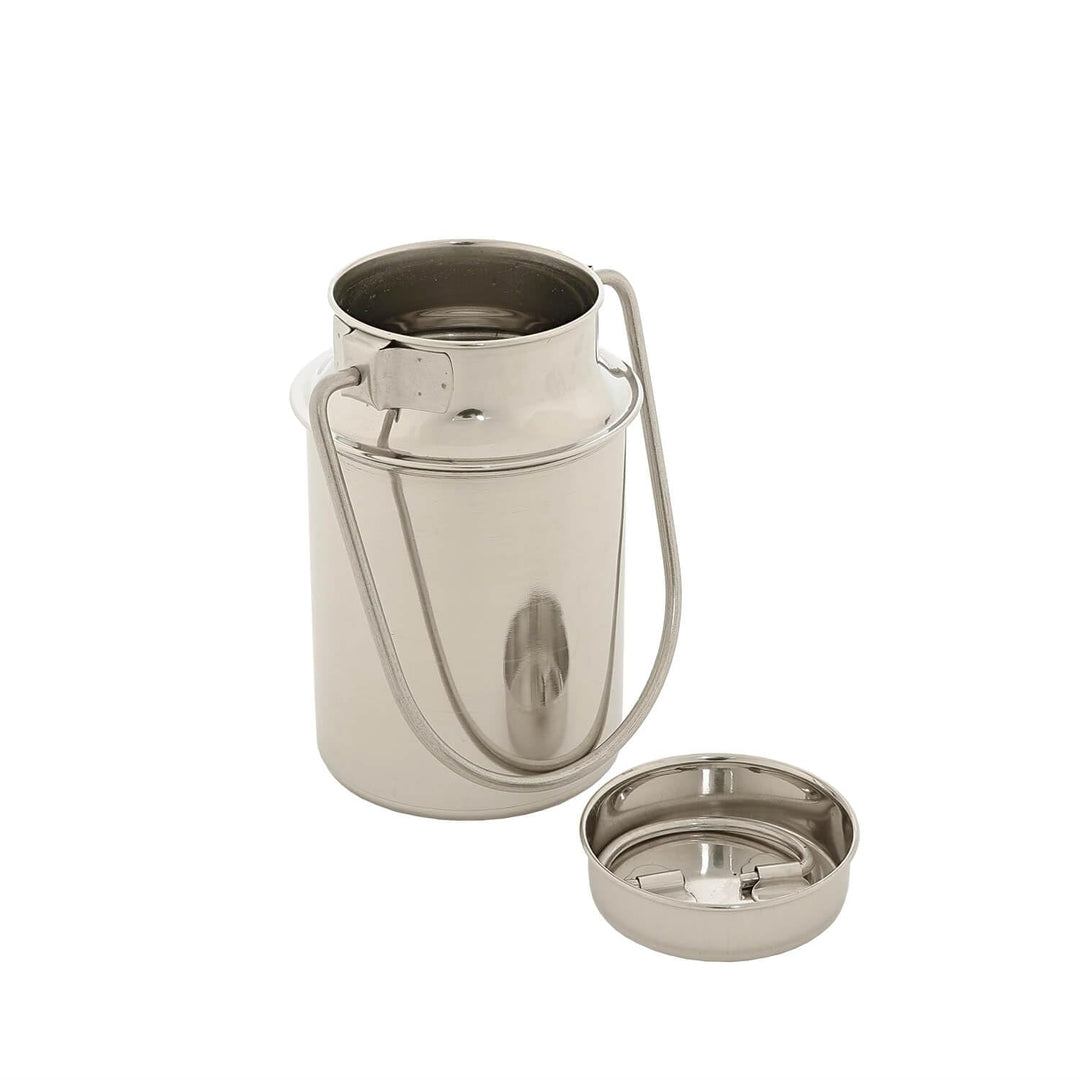Milchkanne Edelstahl 3l für Milch Kaffee Sossen Esszimmer Küche B:16 cm mit Steckdeckel Tragebügel K